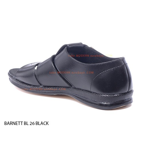 BARNETT BL 26 BLACK sepatu sandal casual sopan pria flip flop