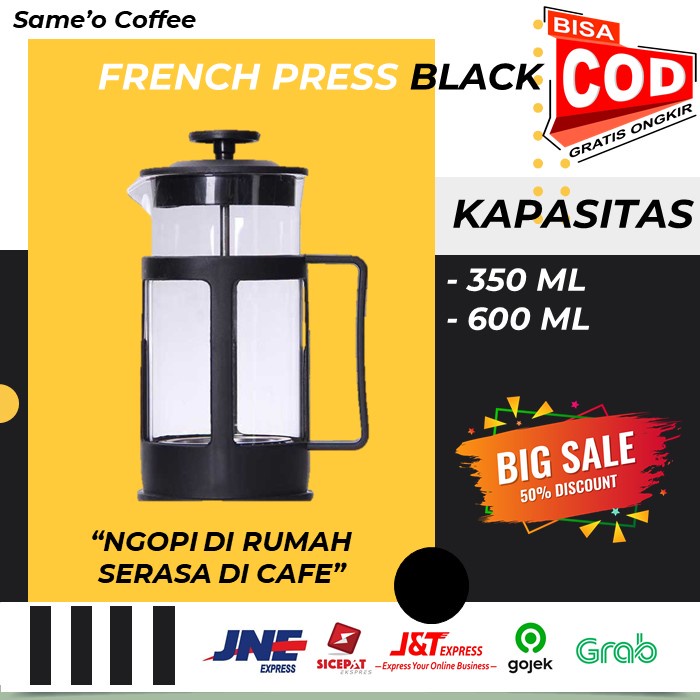 FRENCH PRESS 350 600 ml / COFFEE PRESS / PLUNGER DUOLVQI