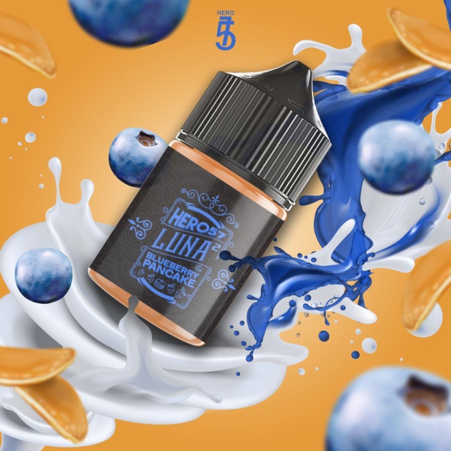 LIQUID VAPE LUNA V2 BLUEBERRY PANCAKE AUTHANTIC 60ML 3-6MG