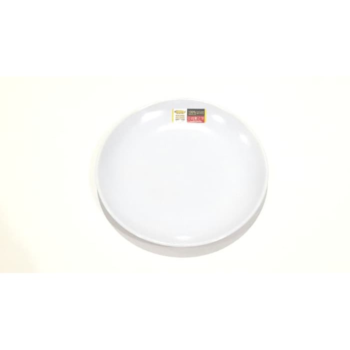 piring MELAMIN P1007 ( 2 PCS ) BULAT CEPER 7 INC PUTIH GOLDEN DRAGON piring ceper piring kue