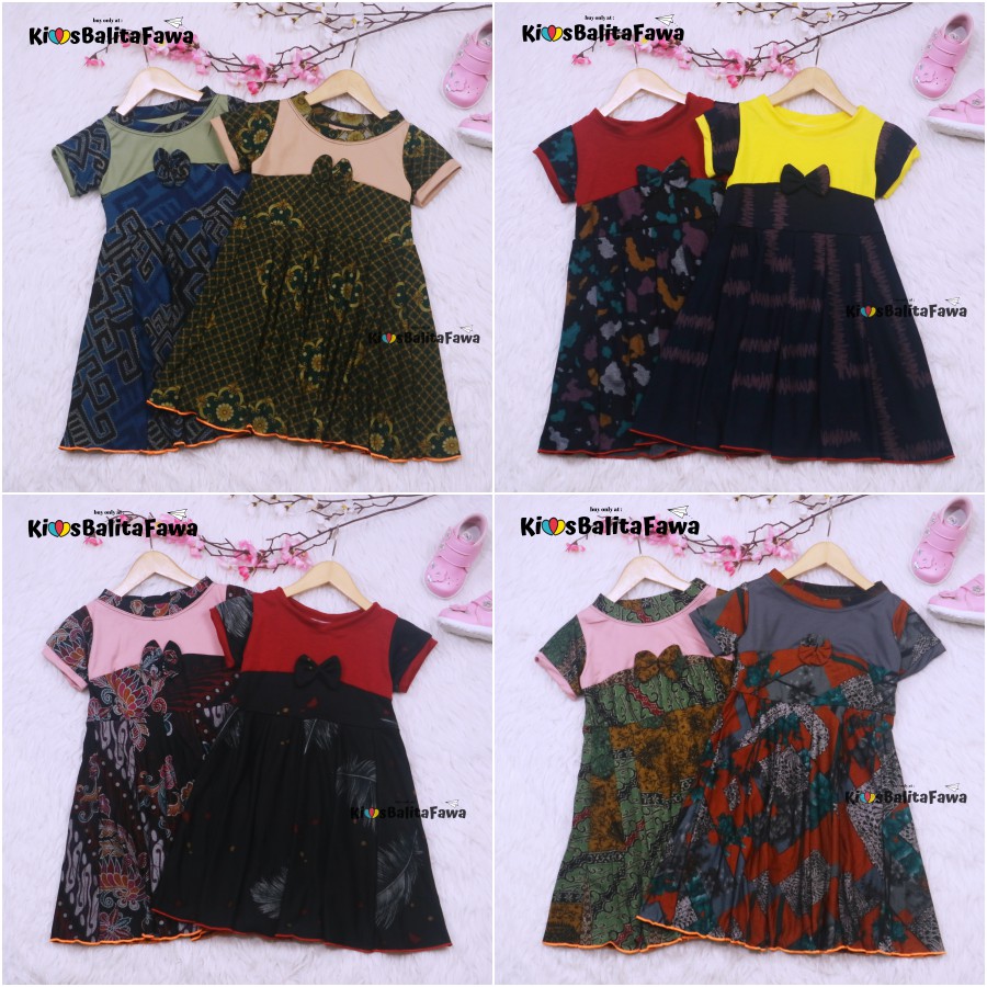 Dress Kelly 3-4 Tahun / Dres Pesta Murah Grosir Baju Harian Balita Perempuan Gaun Import Anak Cewek