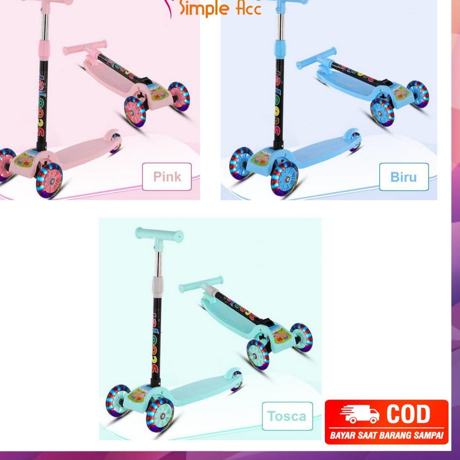 Otopet Scooter Anak Otoped Mainan Skuter Kumbang Anak Roda 3