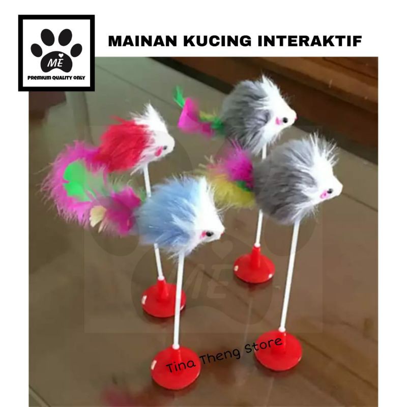 Mainan Kucing &quot;BOLA/ BULU AYAM/ TIKUS GOYANG&quot; Cat Toys