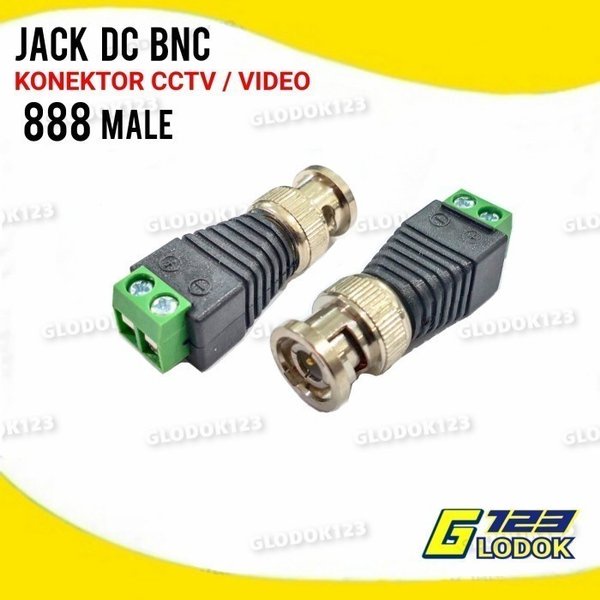 Jack DC Female Male RCA BNC Connector CCTV Kamera Konektor Cewek Cowok