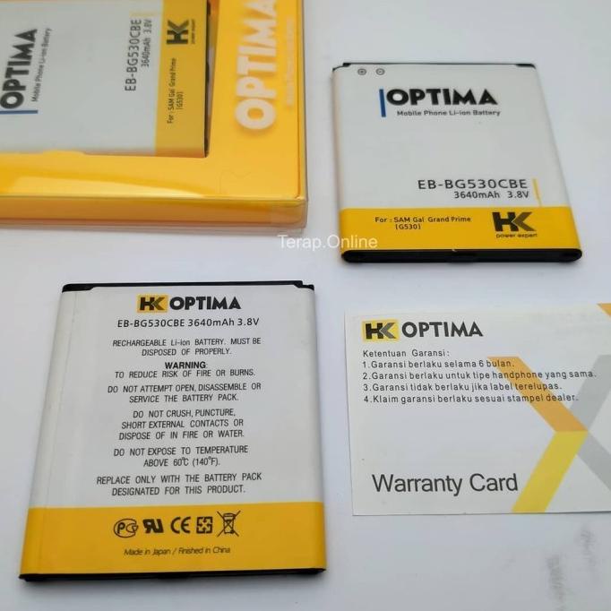 [COD] BATERAI SAMSUNG J2 PRIME, J3, Grand Prime G530 HK OPTIMA MURAH Kode 24
