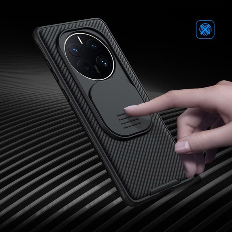 Zzz NILLKIN Casing Handphone Mate 50 Pro Dengan Pelindung Lensa Kamera Geser