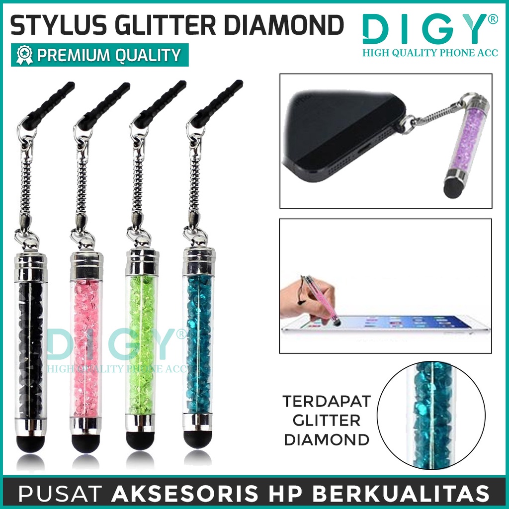 Stylus Pen Crystal Stylus Pen Capacitive for Tablet Samsung Android  Apple Windows