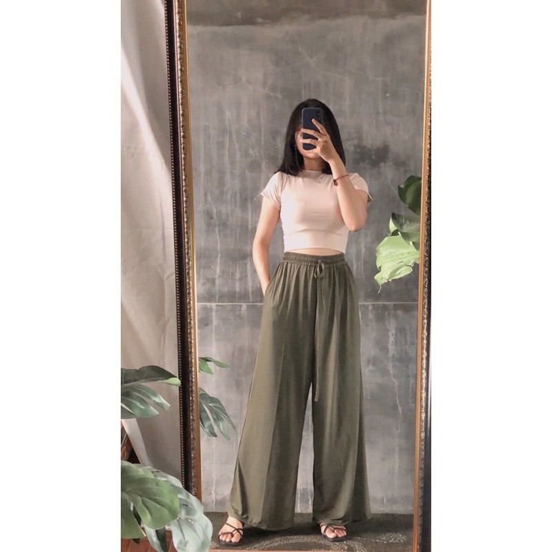  kulot  jersey kulot  highwaist Shopee Indonesia