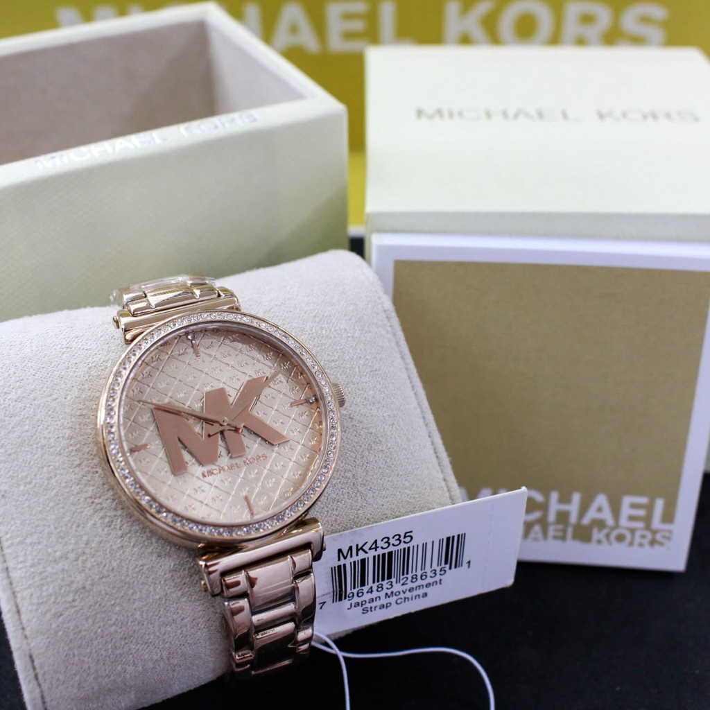 Jam Tangan Wanita Cewek Fashion Casual Work Stainless Steel Michael Kors MK Original MK 4335