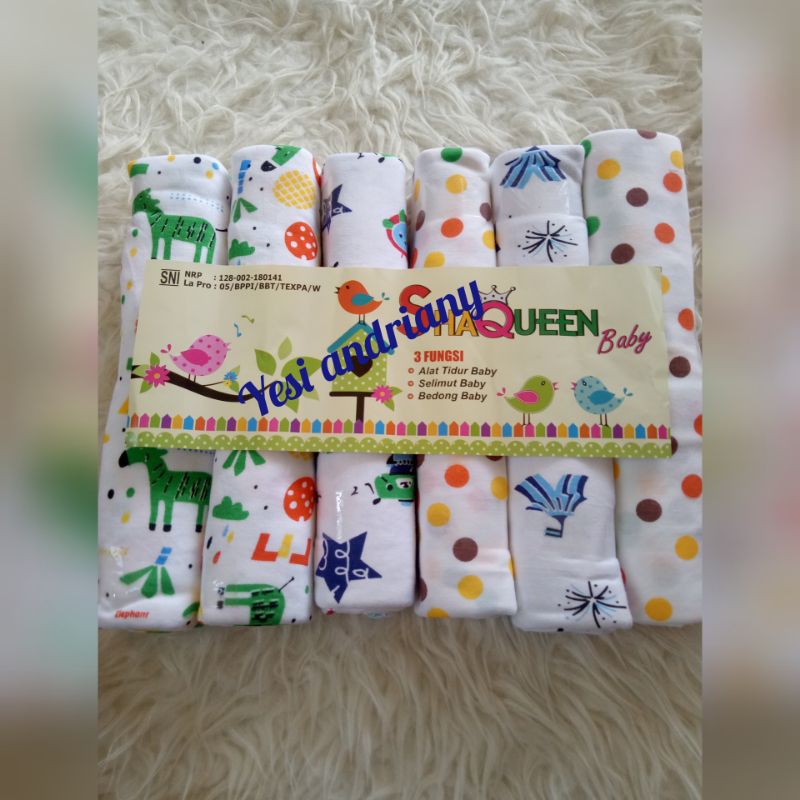 bedong baby shaqueen (6pcs)
