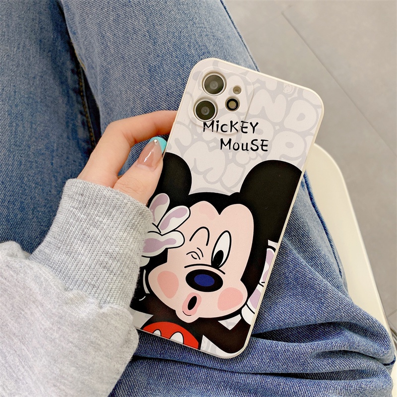 Mickey Minnie casing iPhone 12 pro max 11 pro max Xs max XR 7/8/se2020 7plus/8plus 6/6s plus Disney soft case anti-drop capa para iphone