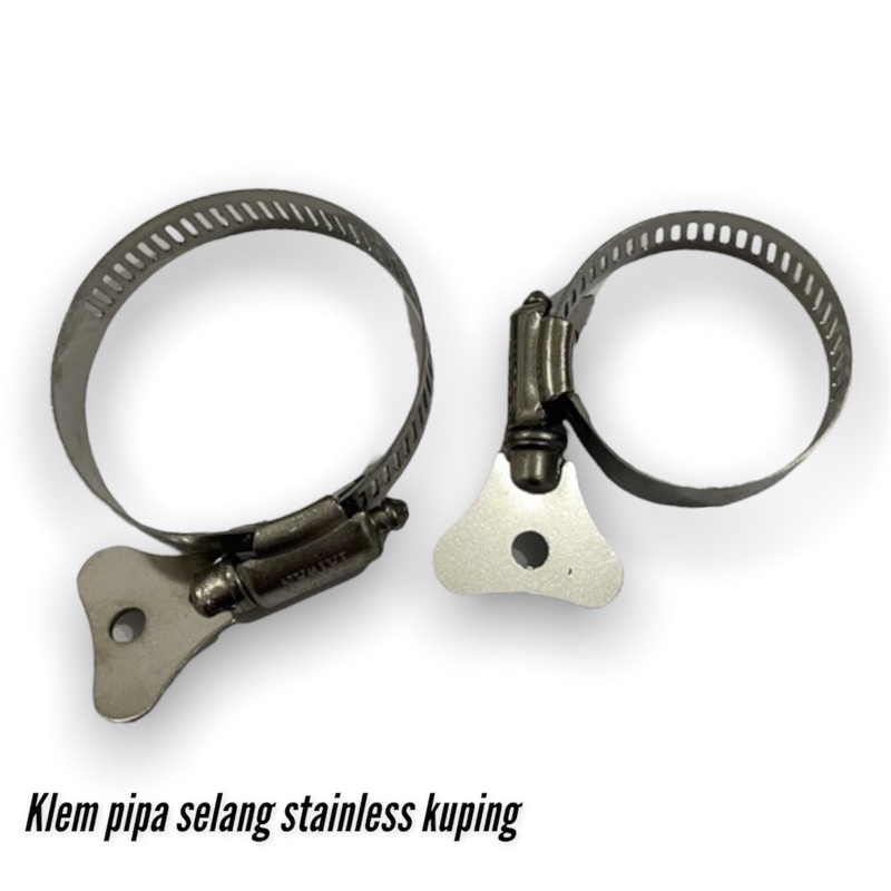 Klem pipa selang stainless kuping 11/2inch 2inch