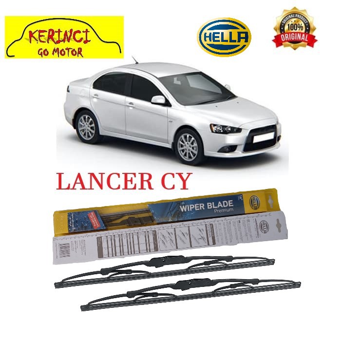 WIPER MITSUBISHI LANCER CY HELLA PREMIUM 26&quot; &amp; 18&quot; SEPASANG WIPER