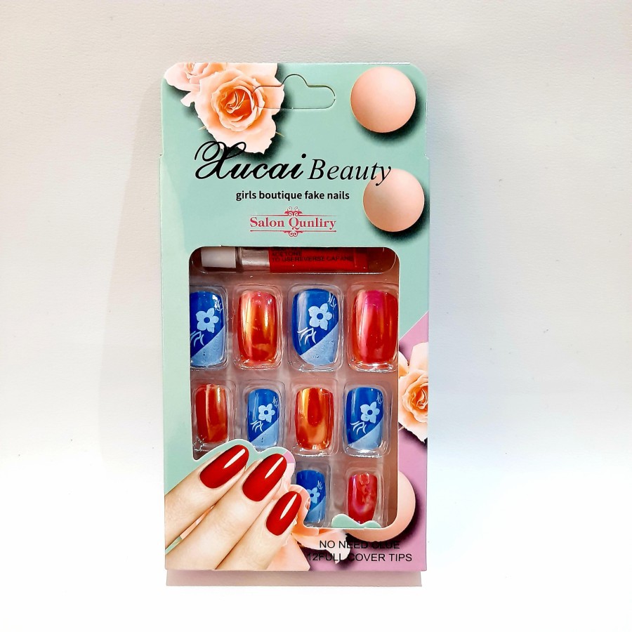 Fake Nails Art Modern Dekorasi Sovenir Kuku Palsu Cantik Termurah