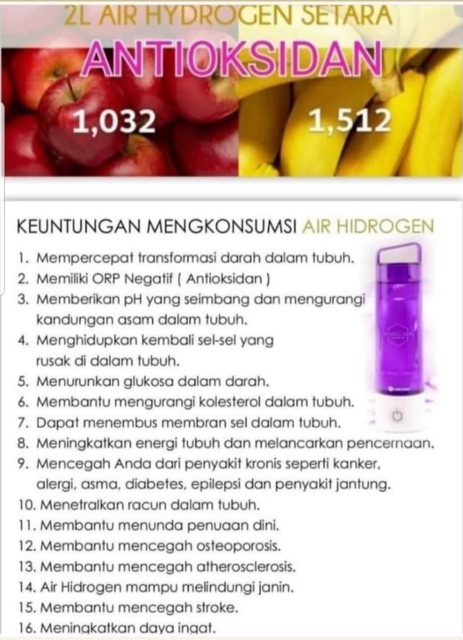 Hydrogen Fontaine livewell original air hidrogen fontaine generasi 2