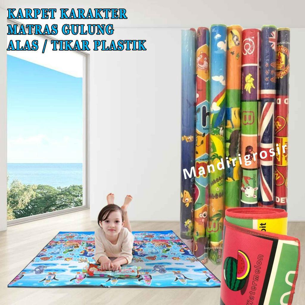 Matras Gulung Karakter* Karpet Karakter Anak*  Tikar Lantai* Karpet