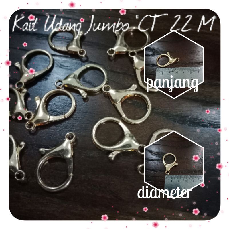 Kait Udang Jumbo Warna Mas