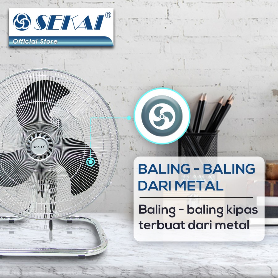 KIPAS ANGIN BESI TORNADO SEKAI 18&quot; 18INCH IST-1851 INDUSTRIAL FAN 3IN1 KIPAS BERDIRI MEJA GANTUNG STAND FAN