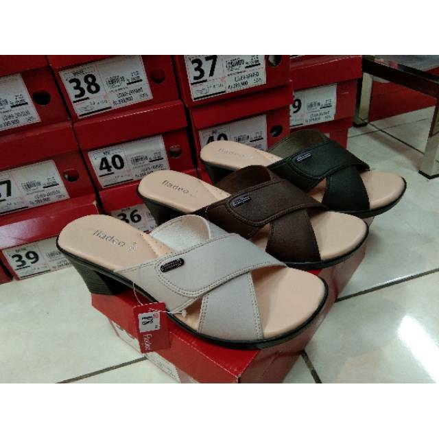 SANDAL WEDGES WANITA HAK TAHU ( FLADEO SHOES )