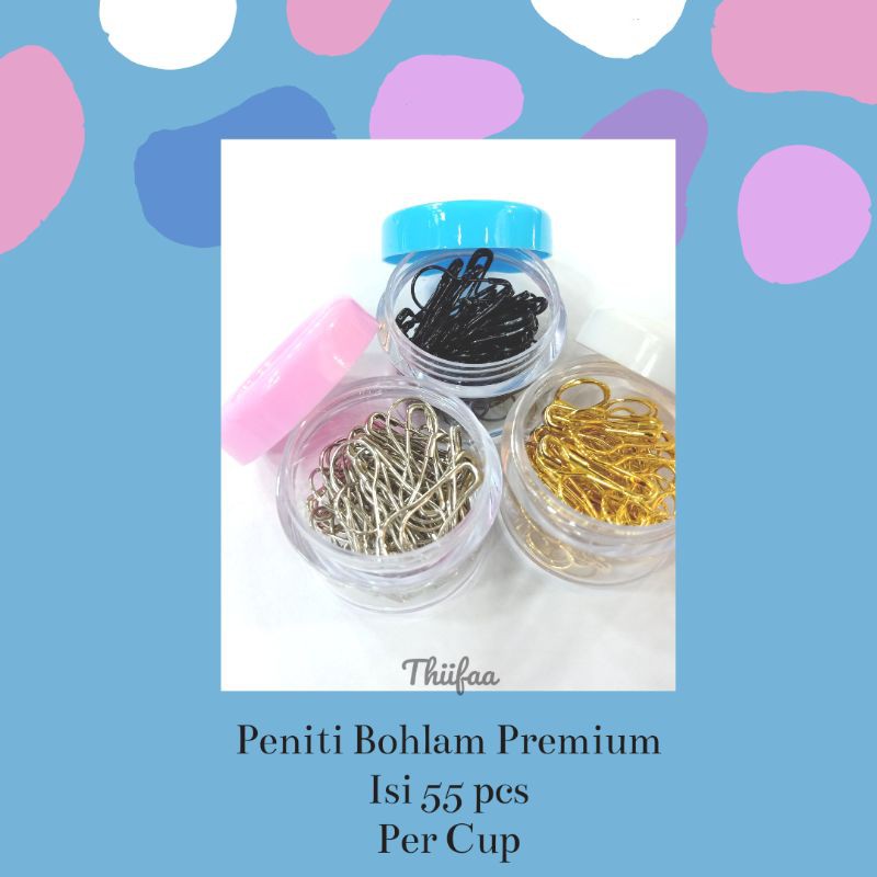 PENITI BOHLAM MINI WARNA SILVER HITAM GOLD PENITI ANTI RUSAK HIJAB KUALITAS PREMIUM PENITI JEPANG