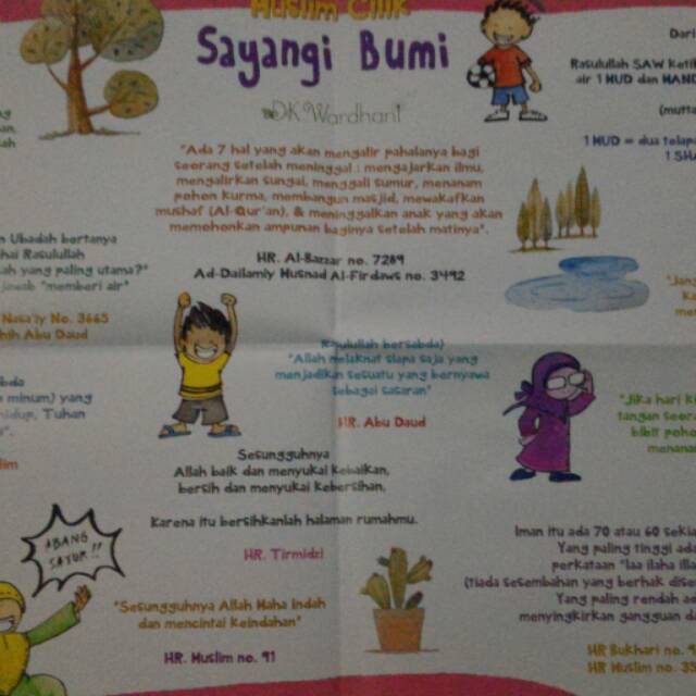 Poster komik sayang bumi