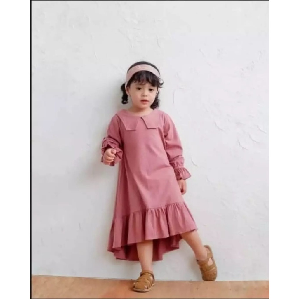 BDG_STYLE (COD) FIKA//DRESS ANAK PEREMPUAN//DRESS KEKINIAN//DRESS ANAK CEWEK//DRESS TERBARU/TUNIK CEWEK//TUNIK ANAK TERBARU