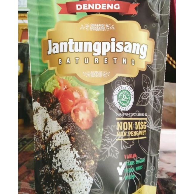 

Dendeng Jantung Pisang Mamuma kemasan 150 gr