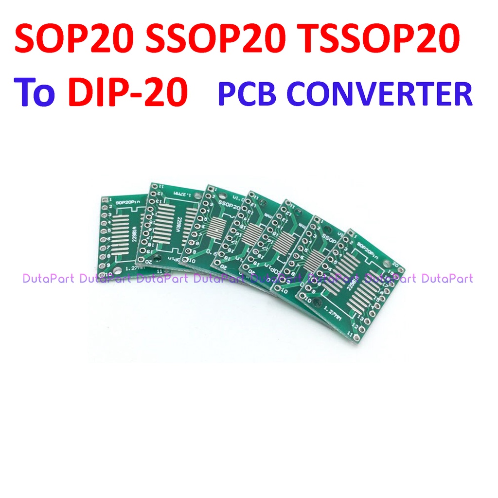 PCB Board SMD SOP20 SSOP20 TSSOP20 To DIP20 DIP 20 Adapter Converter