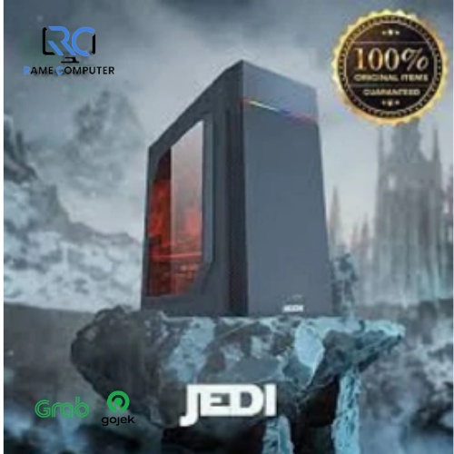 CASING GAMING RVTECH JEDI BLACK CASE KOMPUTER RV TECH