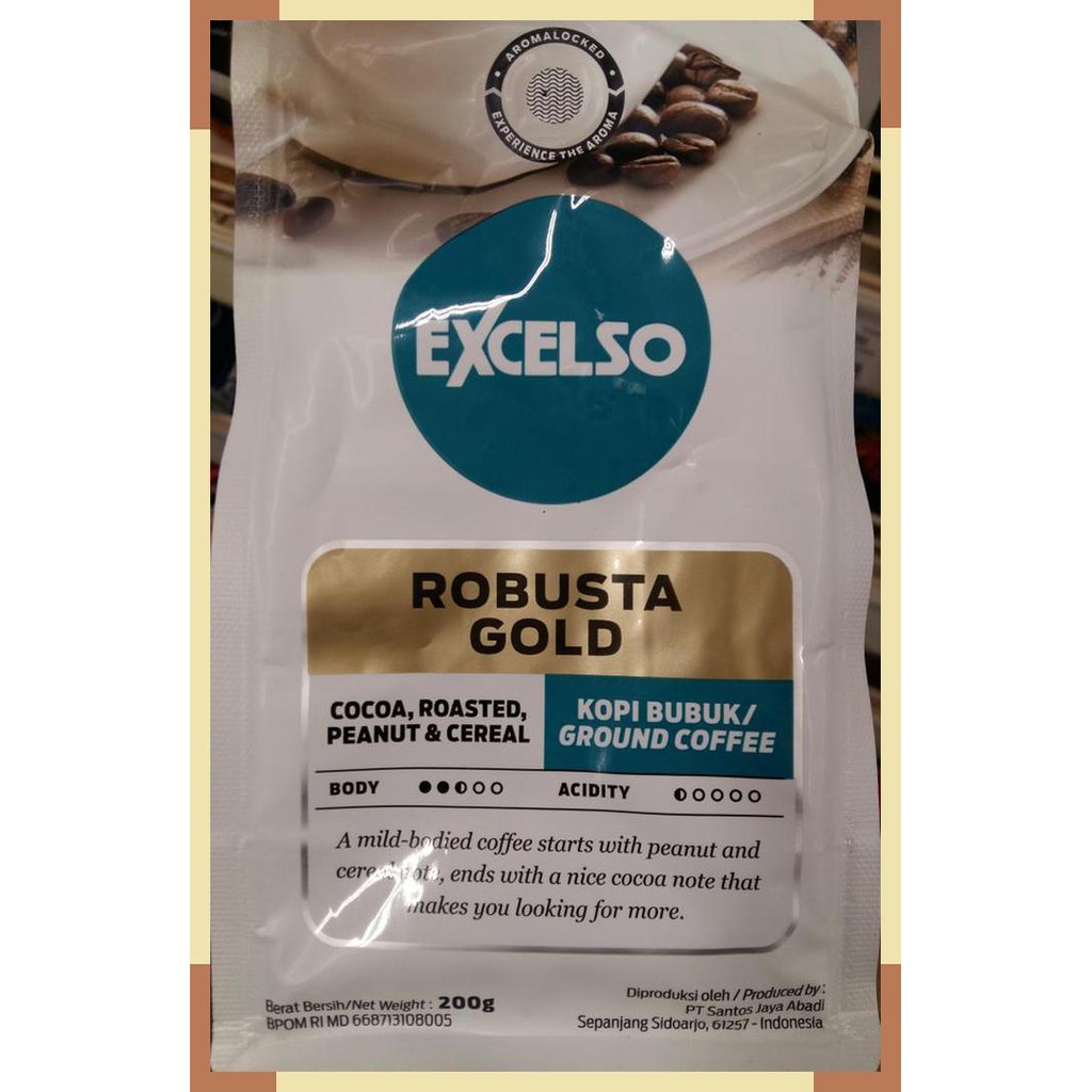 

Excelso | kopi bubuk | robusta gold | 200gram