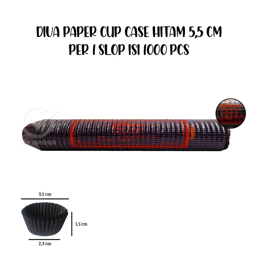 Jual Diva Paper Cup Case Hitam Cm Per Slop Isi Pcs Indonesia Shopee Indonesia