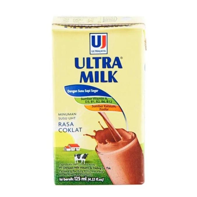 

BISA BAYAR DITEMPAT Susu Ultra Milk UHT 125ml per karton isi 40pcs - Coklat