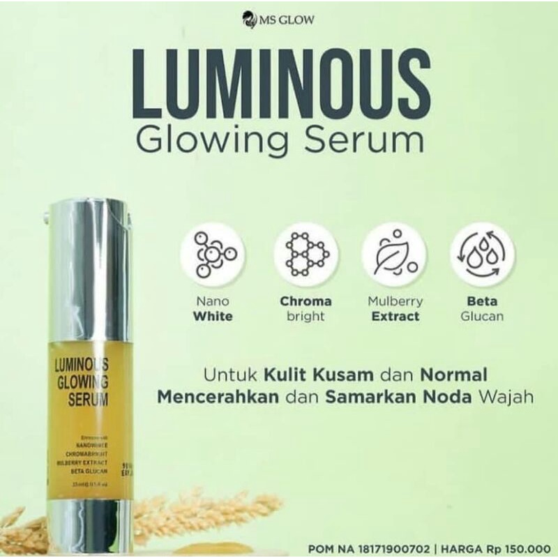 MS GLOW Serum Luminous Penghilang Bekas Jerawat Flek Hitam