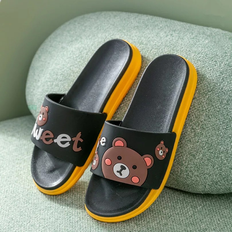 Sandal Slop Wanita Impor Model Sweety Bear - Inno 8801 (36-40) / Sendal Slop Wanita Lucu Karet