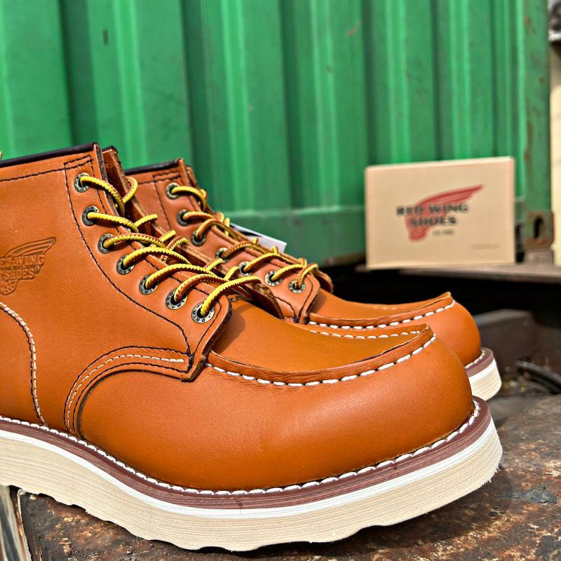 Sepatu Boots Redwing Moc Toe 8875 Yellow Oil Tanned Full Kulit Asli (NEW)