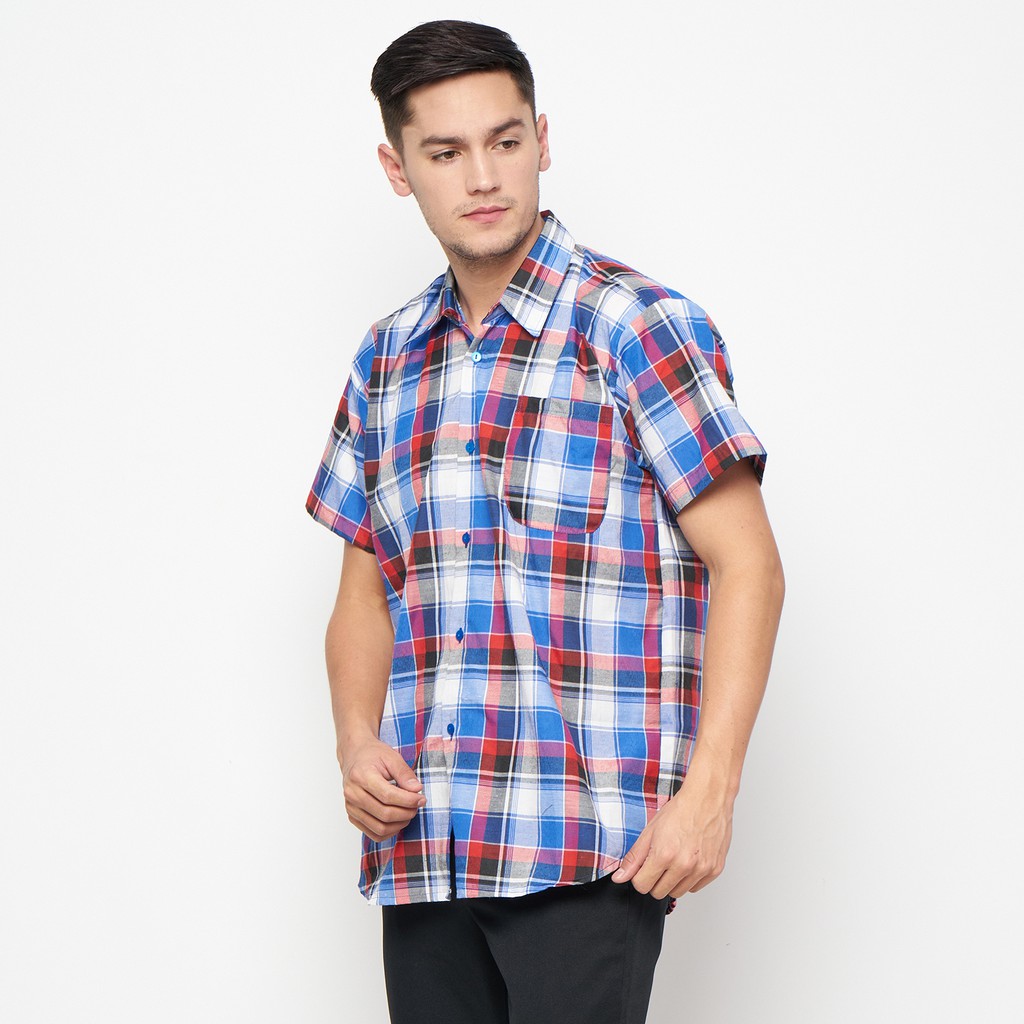 Kemeja Pria Hem Cowok Lengan Pendek