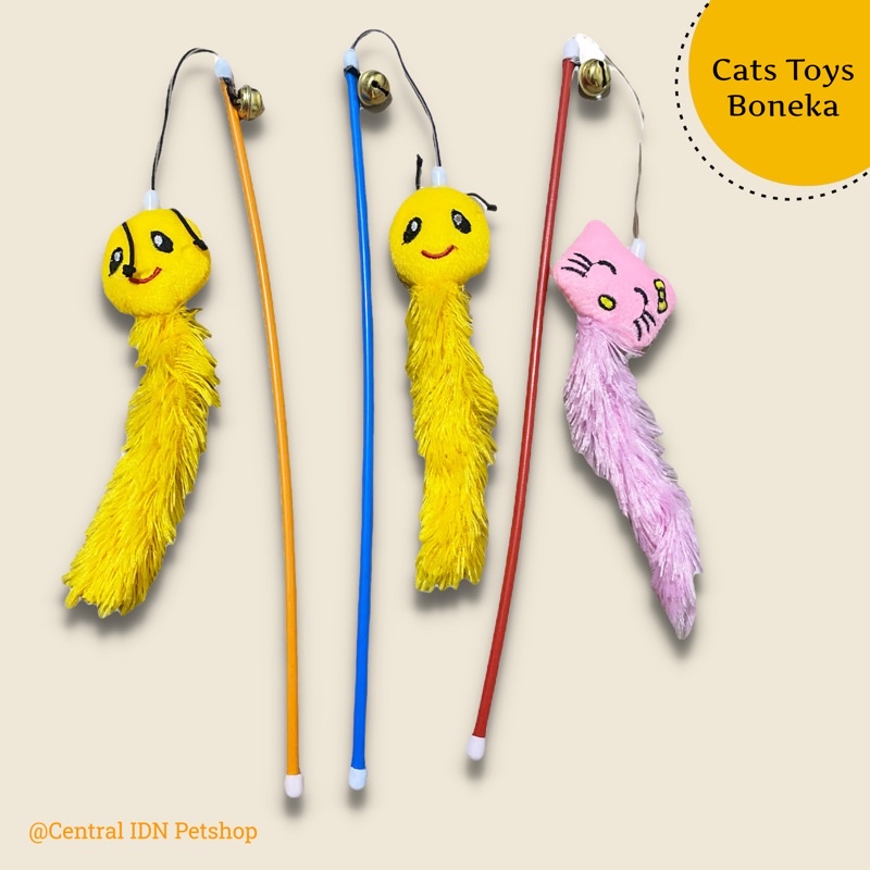 MAINAN KUCING STICK BONEKA BULU 40cm