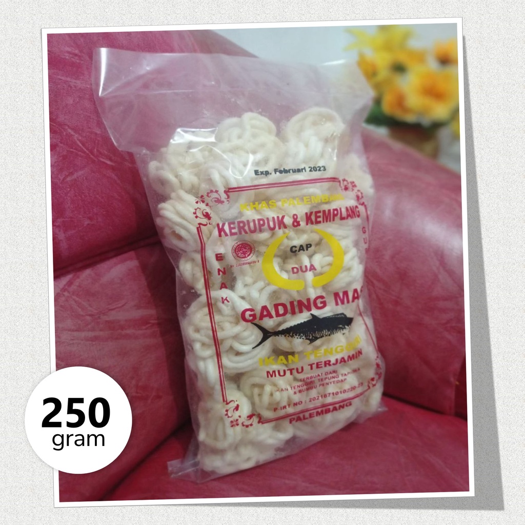 

KERUPUK KEMPLANG KRITING KHAS PALEMBANG 250 gram