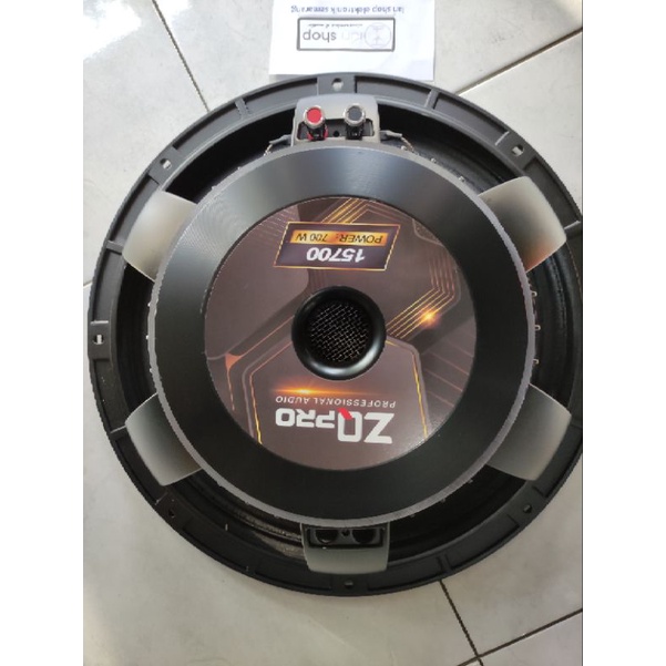 Speaker ZQPRO 15700 ZQ PRO 15in 15 inchi 700 Watt Voice Coil 3in Mid Low Rangka Cor Babet Original H