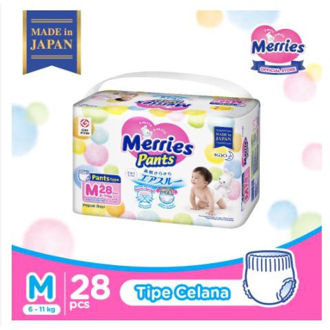 MERRIES PREMIUM PANTS POPOK BAYI CELANA M28