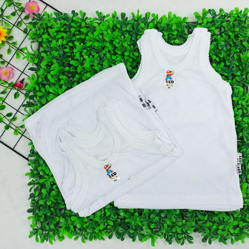 Kaos Dalam Anak Zedkids SNi size 0-2tahun (Paket 6pcs), Kaus Dalam, Baju Dalaman, Kaus Kutang