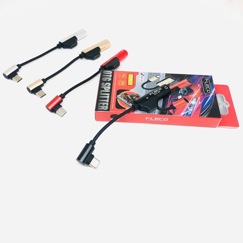 SPLITTER KABEL HIGHSPEED 2IN1 SPC50 DAN SPC60 FOR JACK AUDIO TYPE C ANDROID MUSIC CHARGING