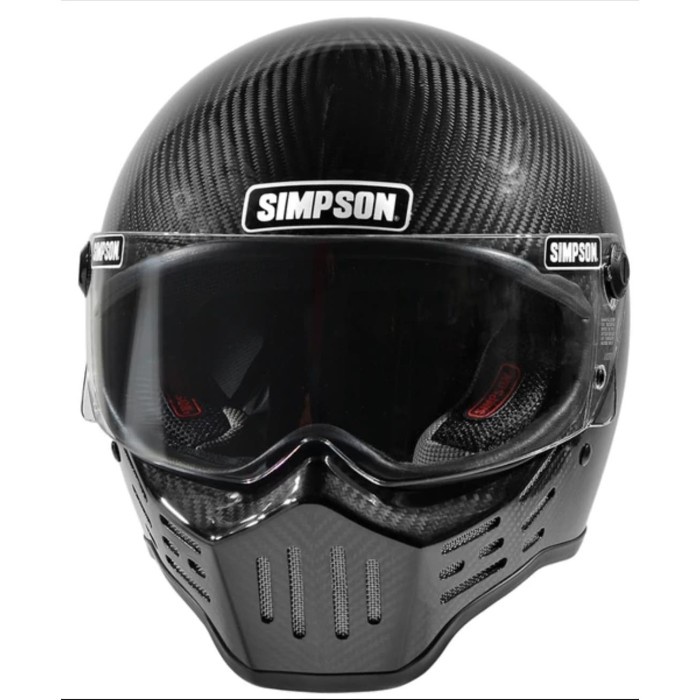 SIMPSON M30 BANDIT GLOSS CARBON HELM FULL FACE HELM CLASSIC SIMPSON