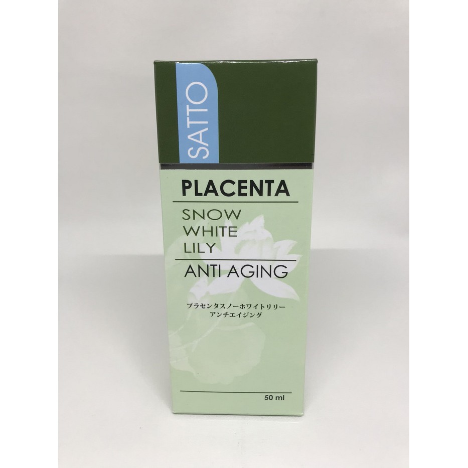 satto placenta snow white lily anti aging