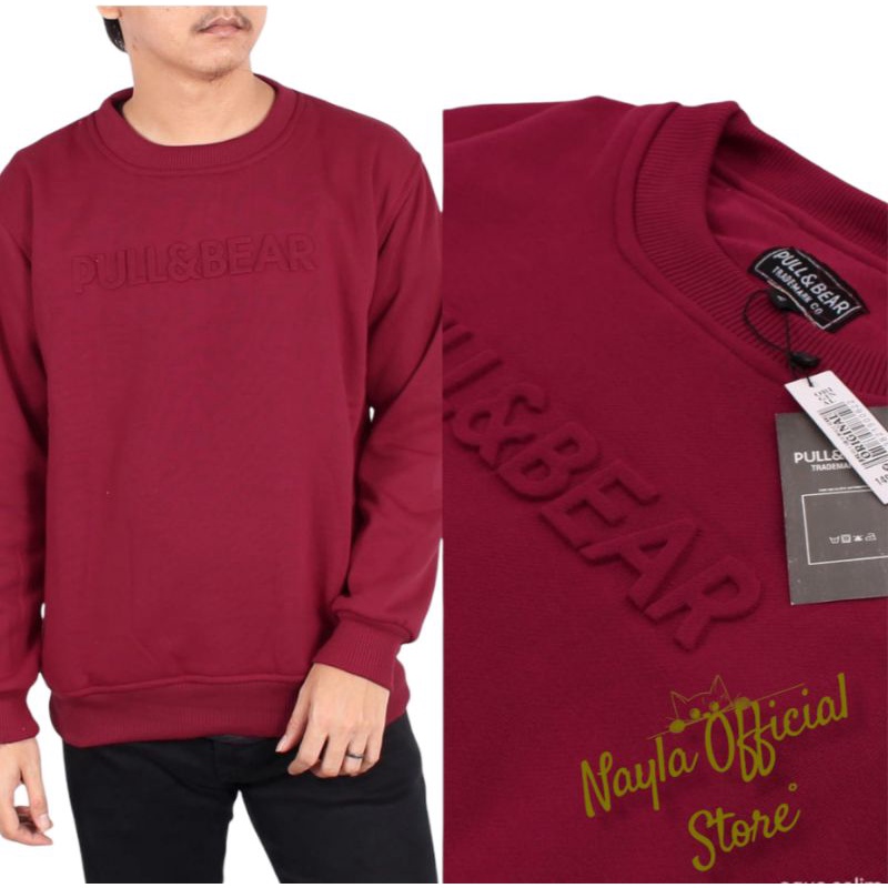 SWEATER CREWNECK PULL&amp;BEAR DISTRO PREMIUM 9688 /SWEATTSHIRT  /CREWNECK PULL AND BEAR /SWEATER PULL AND BEAR /SWEATER OBLONG PULL AND BEAR