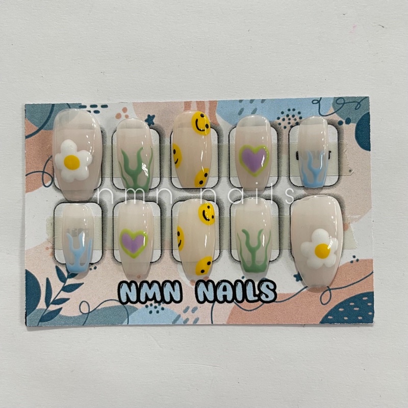 press on nails smile / kuku palsu smile api