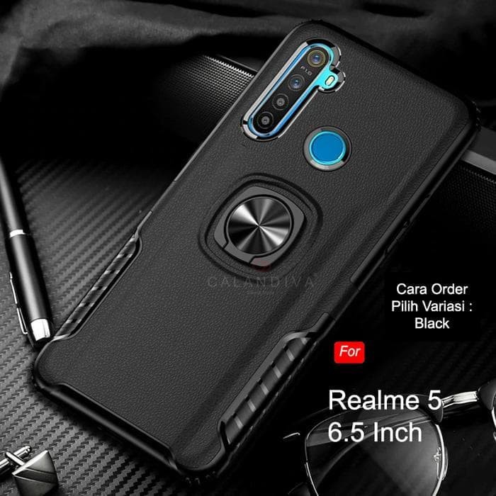 CASE REALME NARZO - HARDCASE RING CARBON THUNDER REALME NARZO - BC