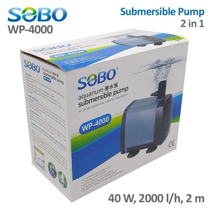 SOBO WP4000, Submersible Water Pump, 2 in 1 Pompa Air Celup