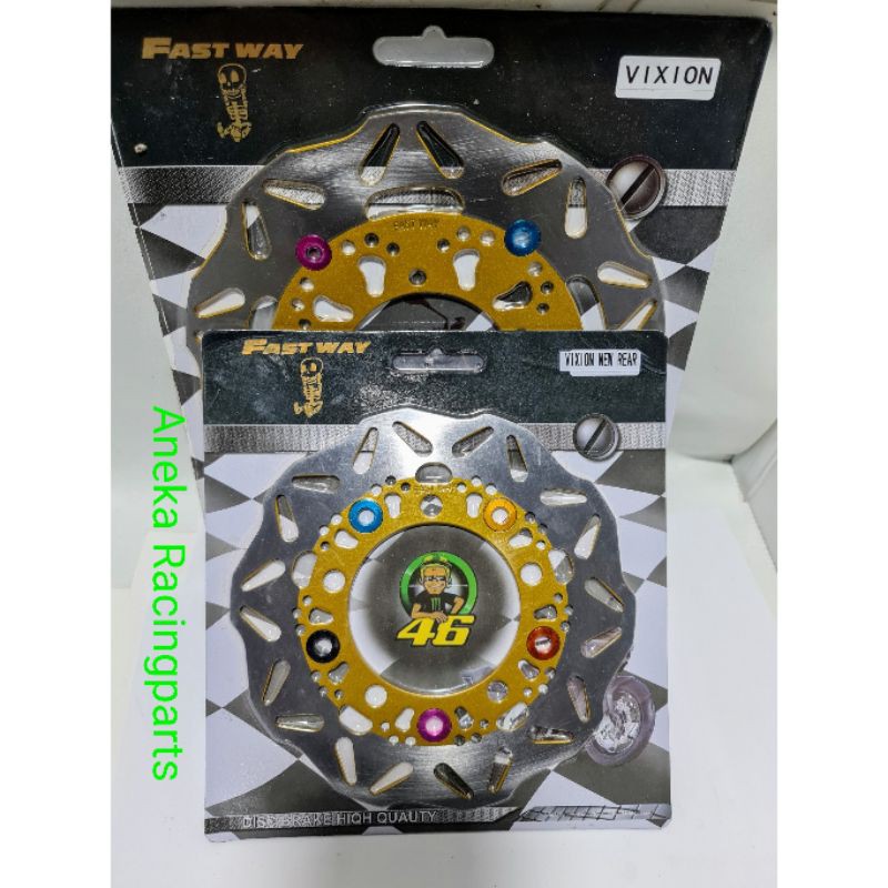 piringan cakram depan belakang vixion new nvl nva satu set pnp / disk depan belakang vixion