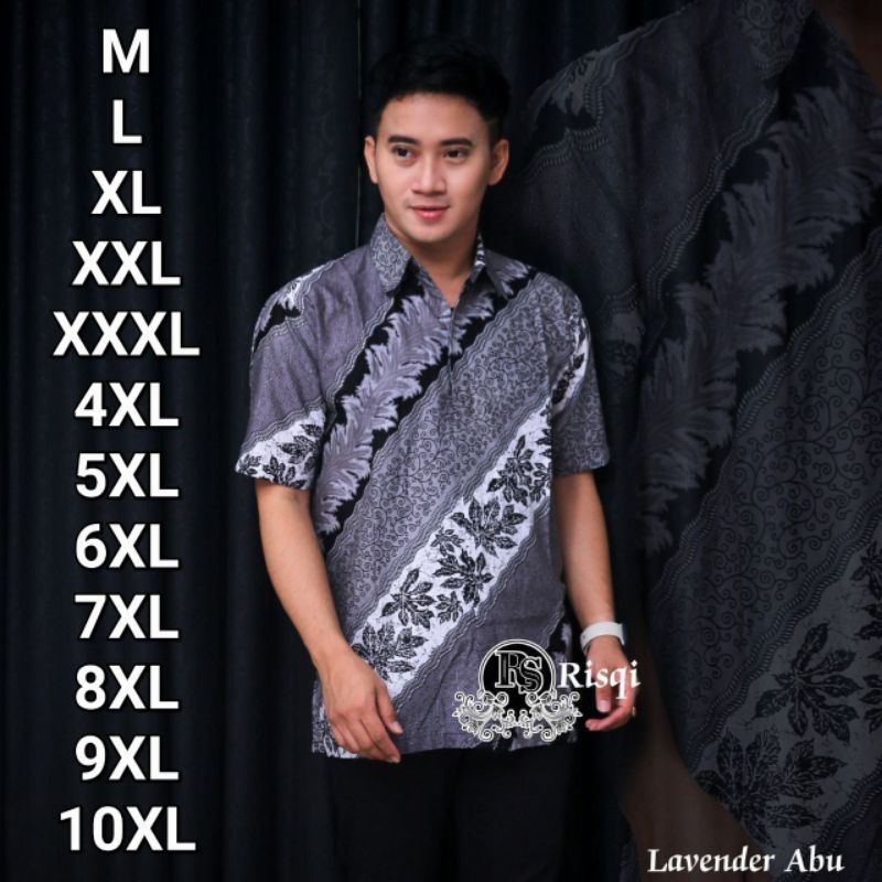 kemeja batik lengan pendek big size M L XL XXL 3XL 4XL 5XL 6XL 7XL 8XL 9XL 10XL seragam